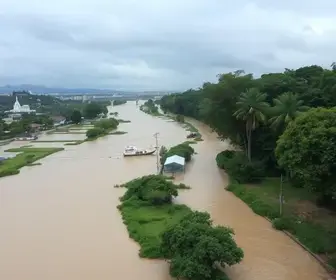 risco de inundação